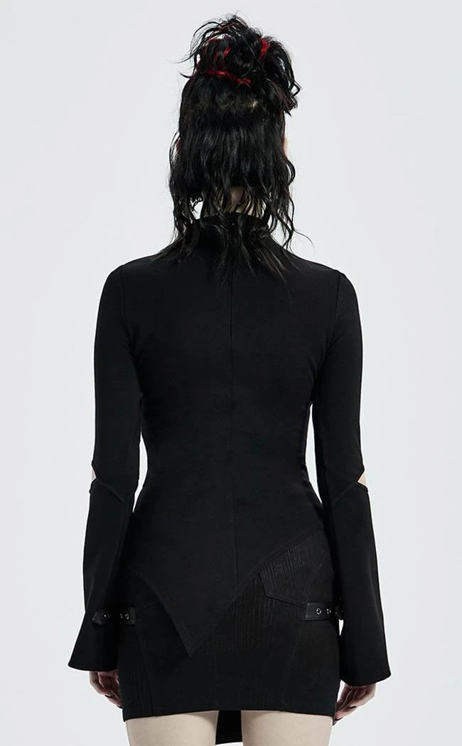 Punk Rave A La Morte Mesh Yoke Top 8 Punk Rave A La Morte Mesh Yoke Top