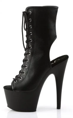 Pleaser ADORE-1016 Black / Black Matte Ankle Boots Pole Shoes