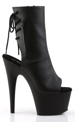 Pleaser ADORE-1018 Black Matte Ankle Boots