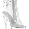 Pleaser ADORE-1018C Clear/ Clear Ankle Boots Pole Shoes