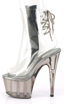 Pleaser Pole Shoes ADORE-1018CT Clear/Smoke Tinted Heels