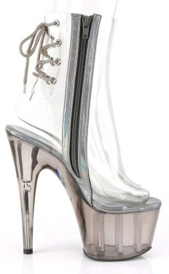 Pleaser Pole Shoes ADORE-1018CT Clear/Smoke Tinted Heels