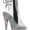Pleaser Pole Shoes ADORE-1018CT Clear/Smoke Tinted Heels