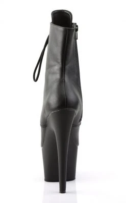 Pleaser Pole Shoes ADORE-1020 Black Matte Ankle Boots