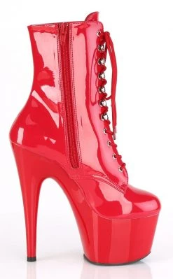 Pleaser ADORE-1020 Red Ankle Boots Pole Shoes