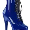 Pleaser Pole Shoes ADORE-1020 Royal Blue Ankle Boots