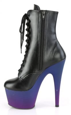 Pleaser ADORE-1020BP Matte Ombre Platform Ankle Boots