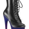 Pleaser ADORE-1020BP Matte Ombre Platform Ankle Boots