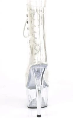 Pleaser ADORE-1020C Clear Platform Ankle Boots