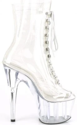 Pleaser ADORE-1020C Clear Platform Ankle Boots