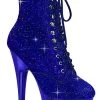 Pleaser Pole Shoes ADORE-1020CHRS Royal Blue Rhinestone Chrome Ankle Boots 2 Pleaser Pole Shoes ADORE-1020CHRS Royal Blue Rhinestone Chrome Ankle Boots