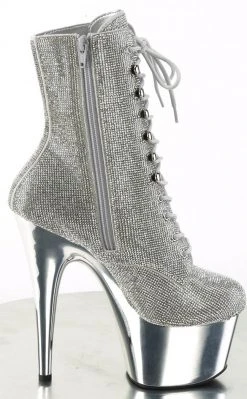 Pleaser ADORE-1020CHRS Silver Gold Chrome Rhinestone Ankle Boots 11 Pleaser ADORE-1020CHRS Silver Gold Chrome Rhinestone Ankle Boots