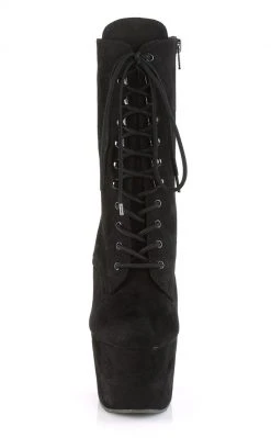 Pleaser Pole Shoes ADORE-1020FS Black Faux Suede Ankle Boots
