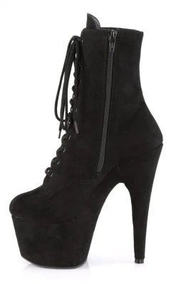 Pleaser Pole Shoes ADORE-1020FS Black Faux Suede Ankle Boots