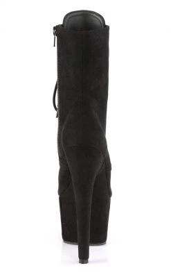 Pleaser Pole Shoes ADORE-1020FS Black Faux Suede Ankle Boots