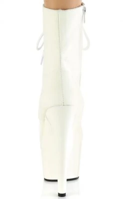 Pleaser ADORE-1020GD White Glow In The Dark Boots