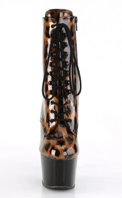 Pleaser ADORE-1020LP Leopard Ankle Boots