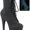Pleaser ADORE-1020REFL Green & Purple Reflective Web Ankle Boots 1 Pleaser ADORE-1020REFL Green & Purple Reflective Web Ankle Boots