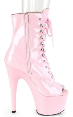 Pleaser Pole Shoes ADORE-1021 Baby Pink Ankle Boots
