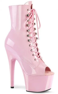 Pleaser Pole Shoes ADORE-1021 Baby Pink Ankle Boots