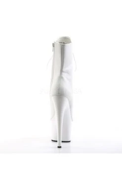 Pleaser Pole Shoes ADORE-1021 White Ankle Boots