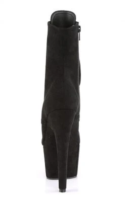 Pleaser Pole Shoes ADORE-1021FS Black Faux Suede Ankle Boots