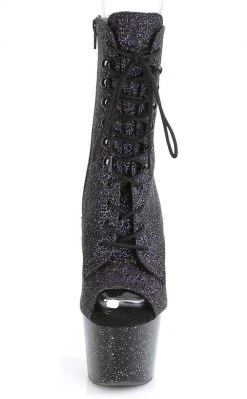 Pleaser Pole Shoes ADORE-1021MG Purple Glitter Ankle Boots