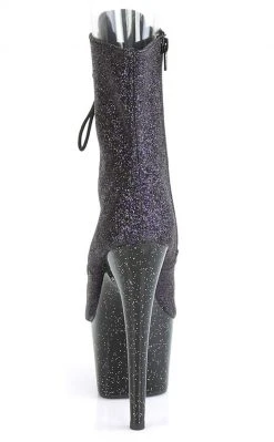 Pleaser Pole Shoes ADORE-1021MG Purple Glitter Ankle Boots