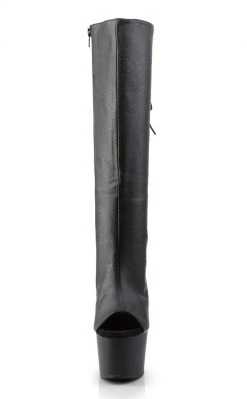 Pleaser ADORE-2018 Black Matte Knee High Boots