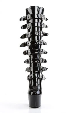 Pleaser ADORE-2043 Black Knee High Boots Pole Shoes