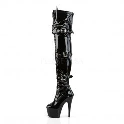 Pleaser ADORE-3028 Black Thigh High Boots