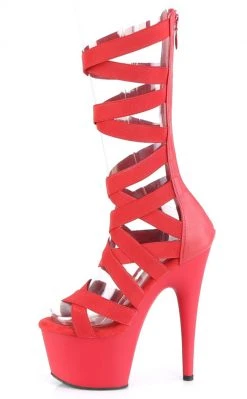 Pleaser ADORE-700-48 Red Matte Sandals Pole Shoes