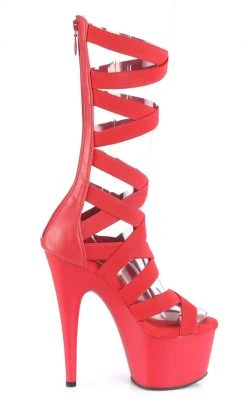 Pleaser ADORE-700-48 Red Matte Sandals Pole Shoes