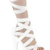 Pleaser ADORE-700-48 White Matte Sandals Pole Shoes 2 Pleaser ADORE-700-48 White Matte Sandals Pole Shoes