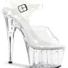 Pleaser ADORE-708LS Clear Heels