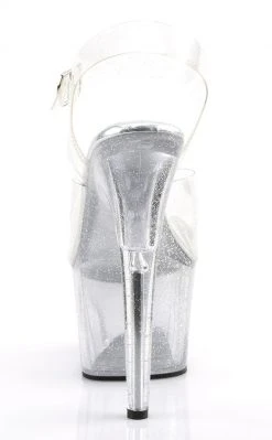Pleaser ADORE-708MMG Clear Heels Pole Shoes