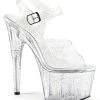 Pleaser ADORE-708MMG Clear Heels Pole Shoes