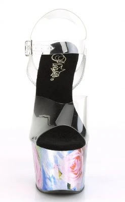 Pleaser ADORE-708MRP Clear/Metallic Multi Heels