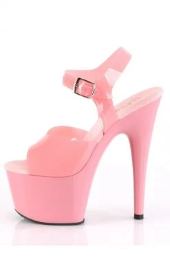 Pleaser ADORE-708N Baby Pink Jelly-Like Heels
