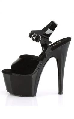 Pleaser ADORE-708N Black Jelly-Like Heels