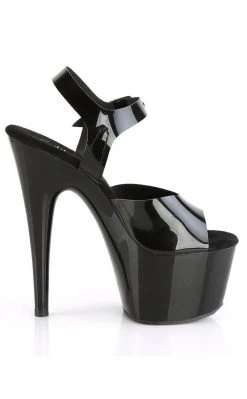 Pleaser ADORE-708N Black Jelly-Like Heels