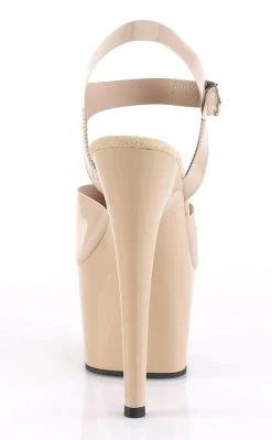Pleaser ADORE-708N Cream Jelly-Like Heels