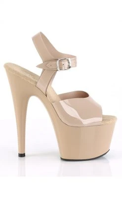 Pleaser ADORE-708N Cream Jelly-Like Heels