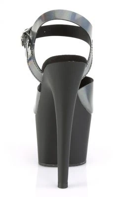 Pleaser ADORE-708N-DT Pewter Hologram Heels Pole Shoes
