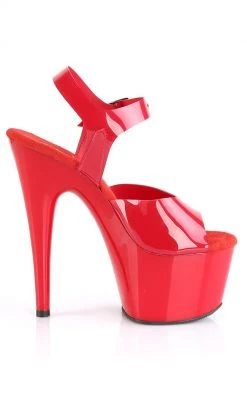 Pleaser Pole Shoes ADORE-708N Red Jelly-Like Heels
