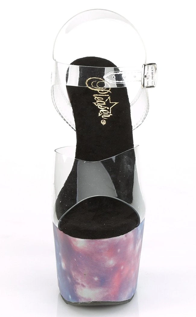 Pleaser Pole Shoes ADORE-708REFL Purple-Blue Reflective Heels 4 Pleaser Pole Shoes ADORE-708REFL Purple-Blue Reflective Heels