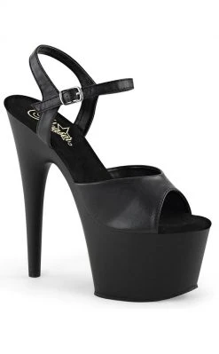 Pleaser ADORE-709 Black Matte Heels