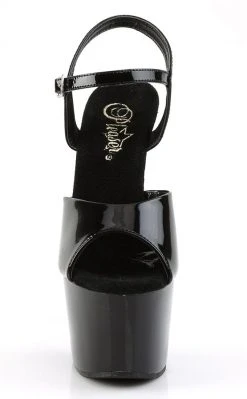Pleaser ADORE-709 Black Patent Heels Pole Shoes