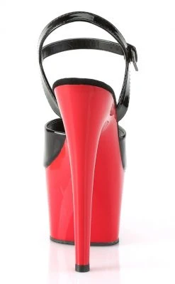 Pleaser ADORE-709 Black / Red Heels Pole Shoes