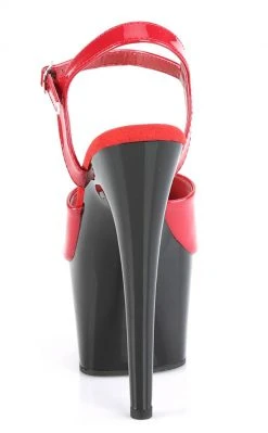 Pleaser ADORE-709 Red/Black Heels Pole Shoes